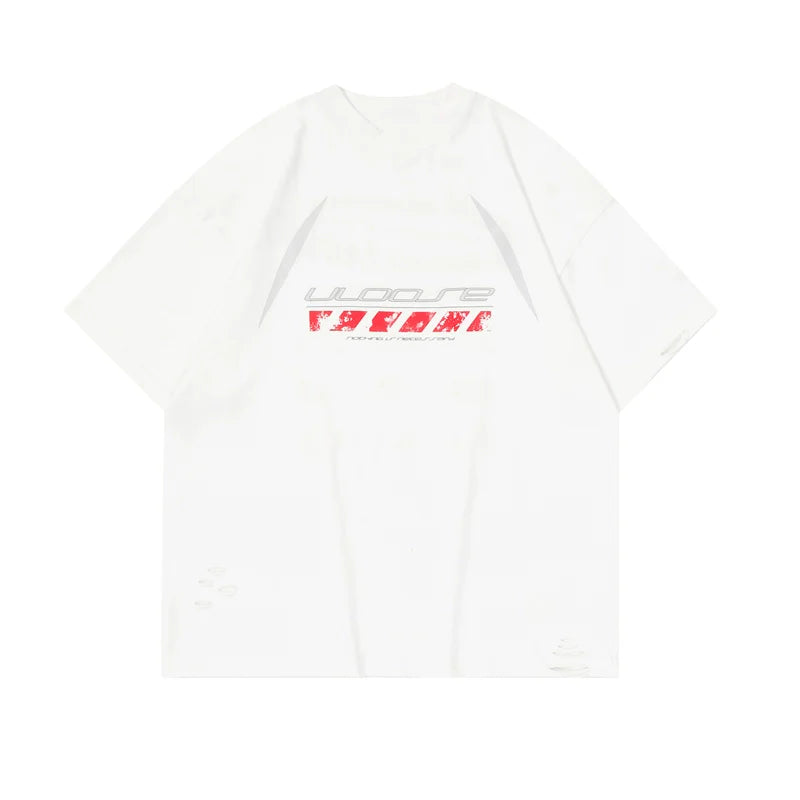 Uloose Distressed Oversized T-shirt