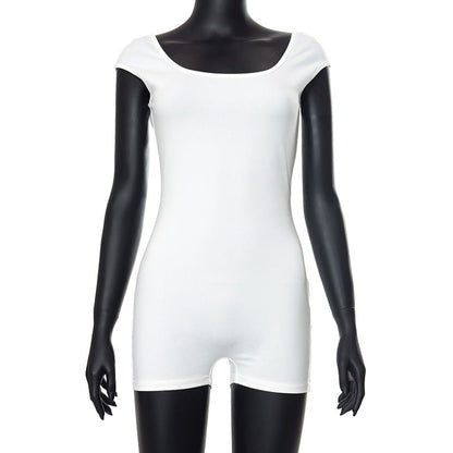 Clothing Spring Summer Sleeveless Bare Back Hip Wrapped Romper