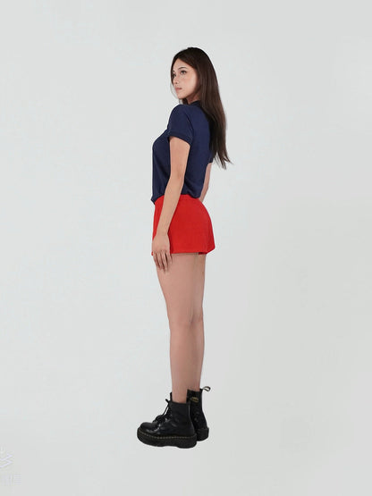 Low-waist Athletic Bermuda Shorts