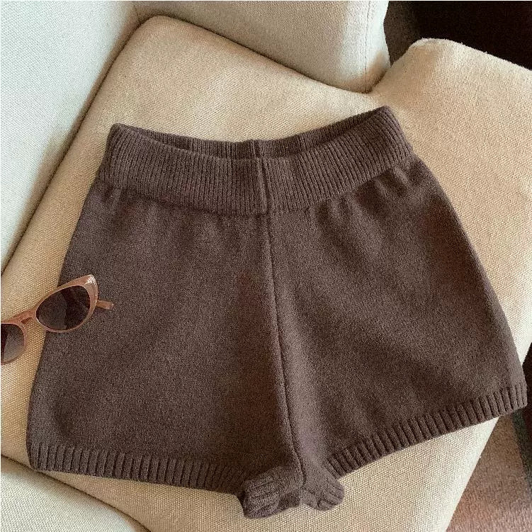 Bria Knit Wide-leg Shorts