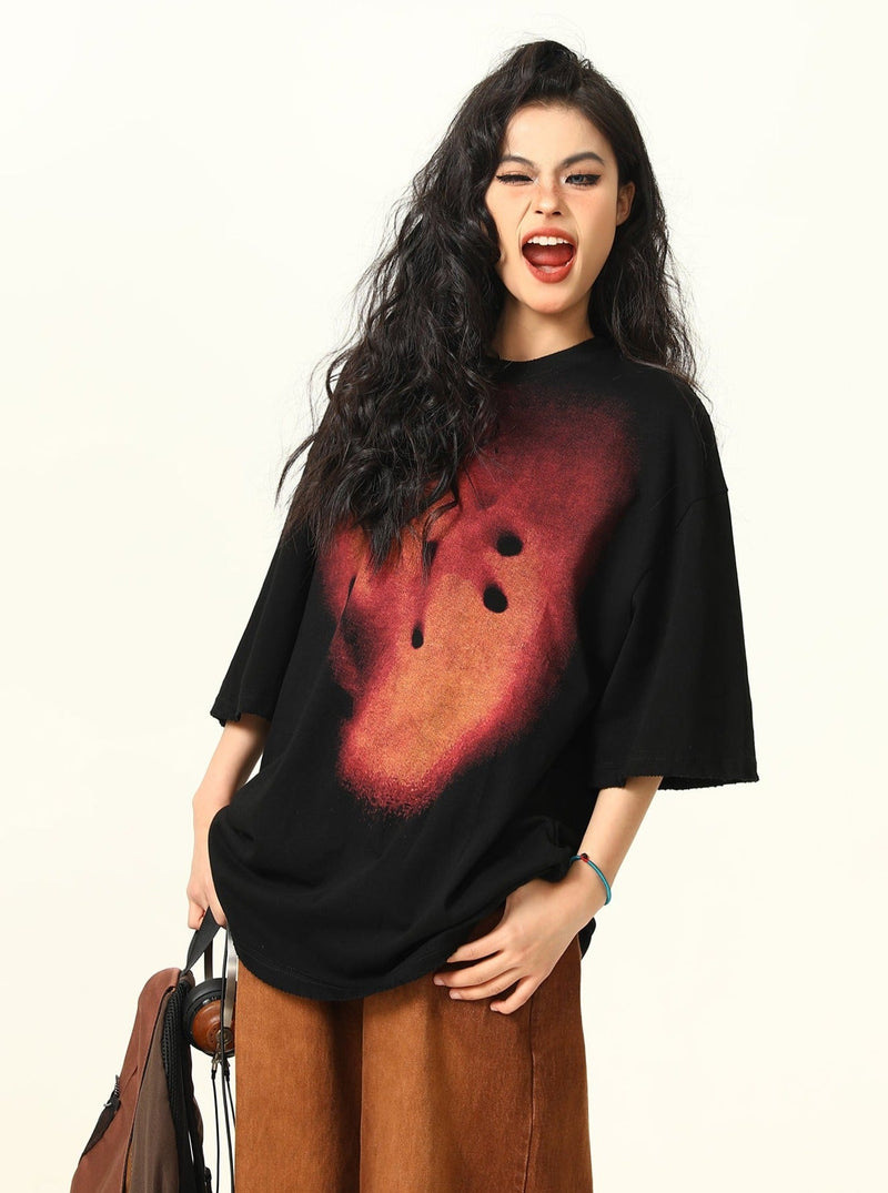 Edgy Artistic Oversized T-shirt