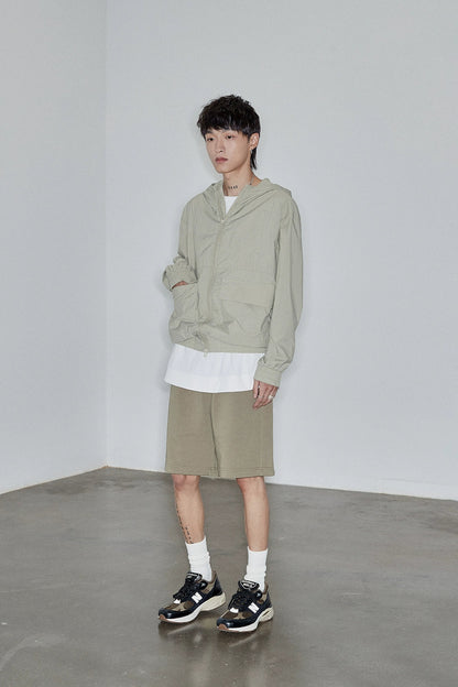 Zippered Pocket Athletic Shorts
