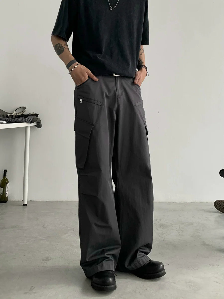 Wide-leg Utility Work Pants