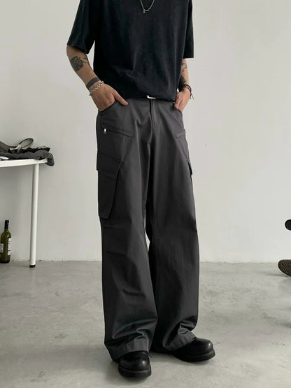 Wide-leg Utility Work Pants