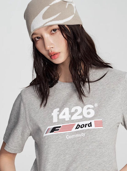 T-shirt With American Flag Logo