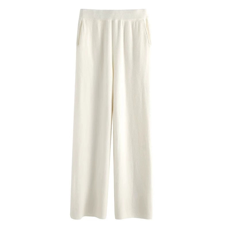 Ayana Cozy Knit Straight-leg Pants