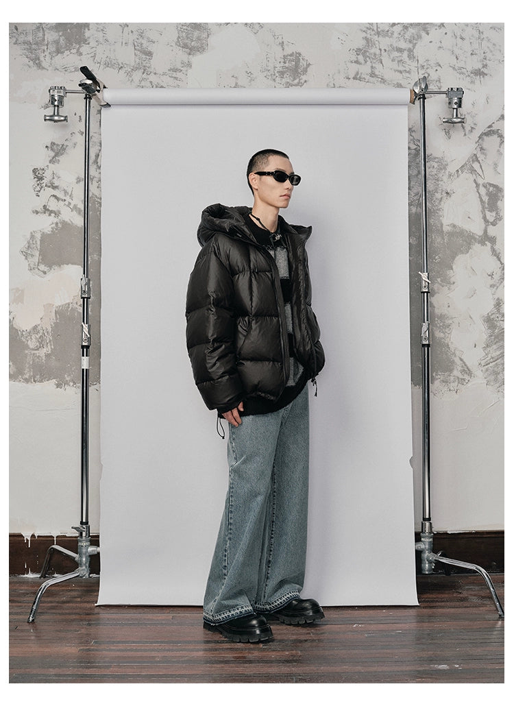 Irregular Wide-striped Oversized Round Neck Sweater