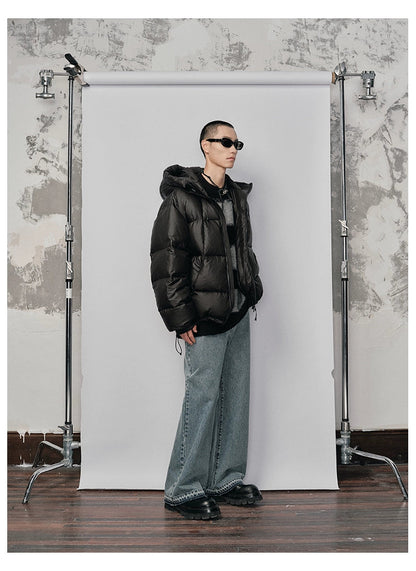 Irregular Wide-striped Oversized Round Neck Sweater