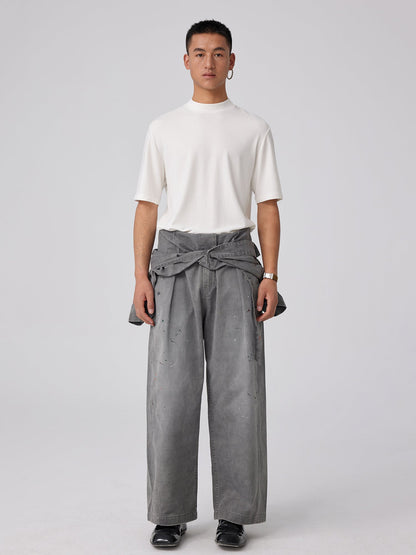 Wool Slim-fit Turtleneck T-shirt