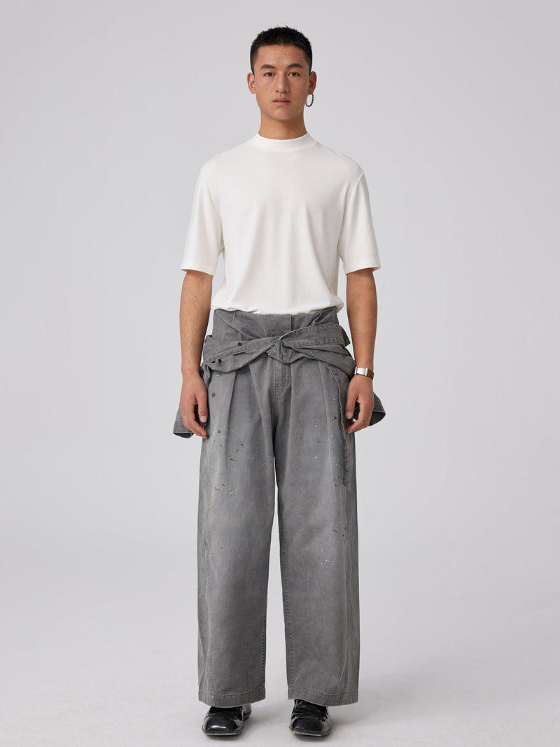 Wool Slim-fit Turtleneck T-shirt