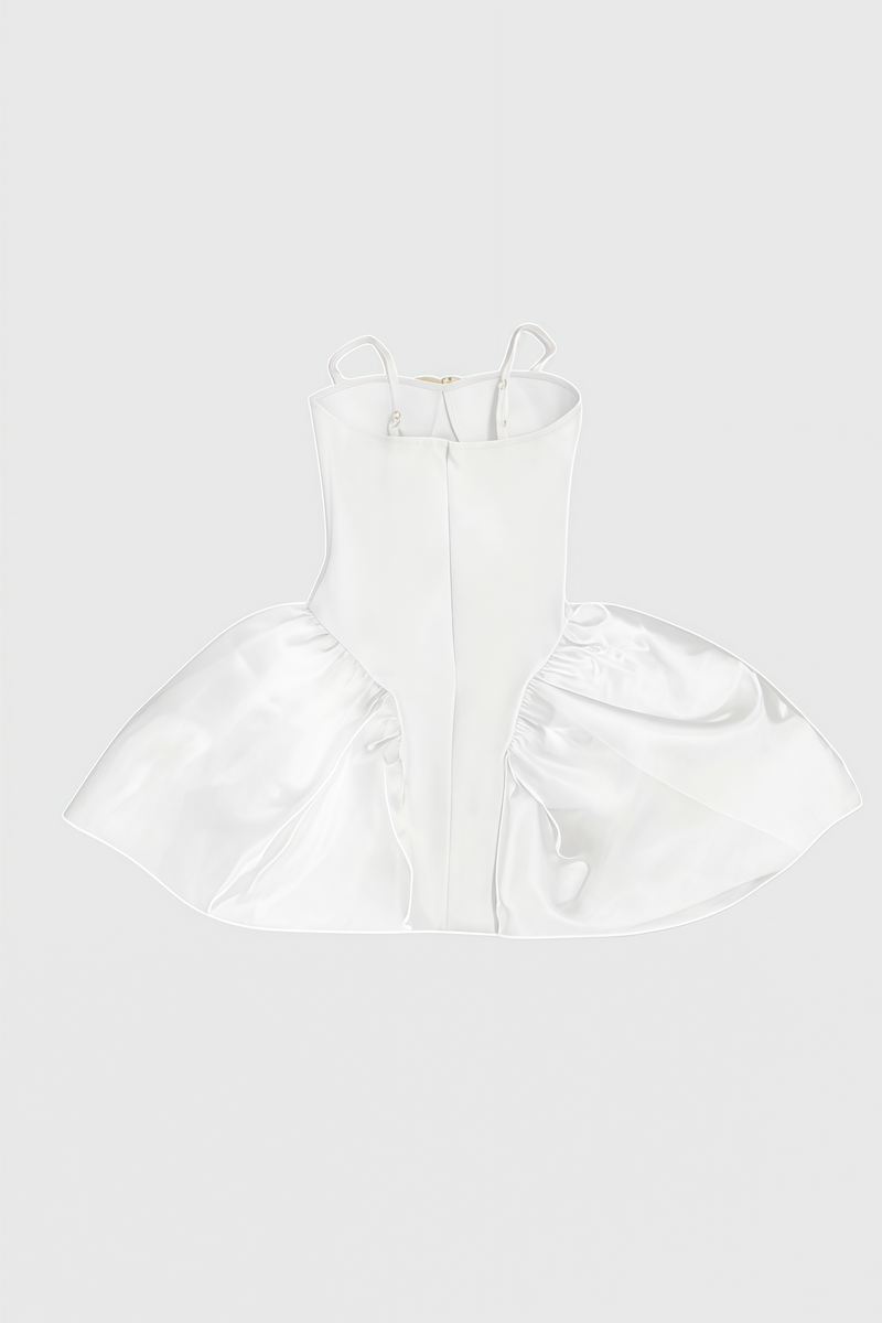 Juyce White 3d Mini Dress