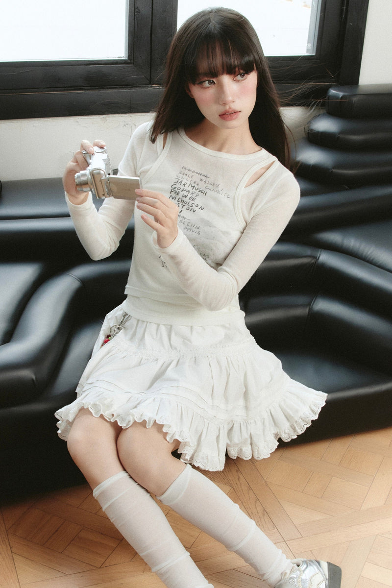 Sweet Poetry Long Sleeve Top Set-up