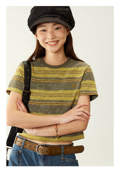 Octopusme Retro Striped T-shirt