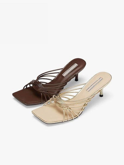 Simple Roman Shoes With Thin Straps