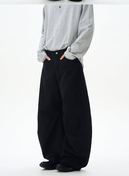 Brown Skater Wide Leg Pants