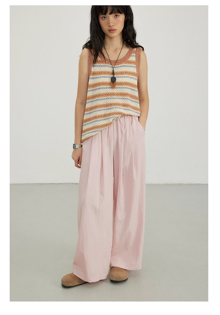 Octopusme Relaxed Fit Wide-leg Pants