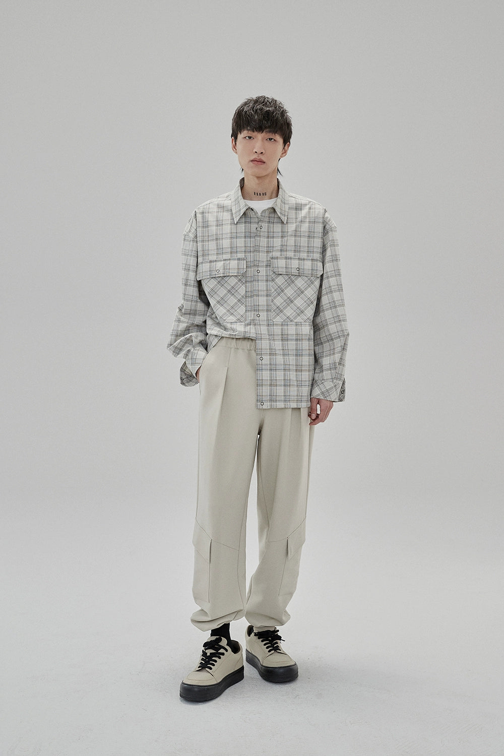 Draping Drawstring Cargo Pants