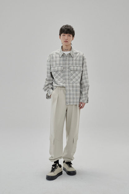Draping Drawstring Cargo Pants