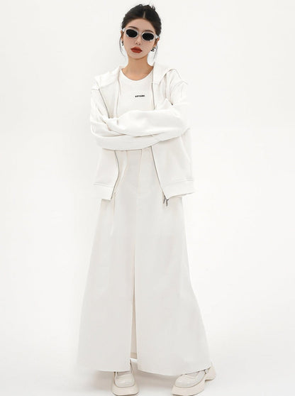 Oversized Zip-up Hoodie - Relaxed Fit Sweatshirt Jacket