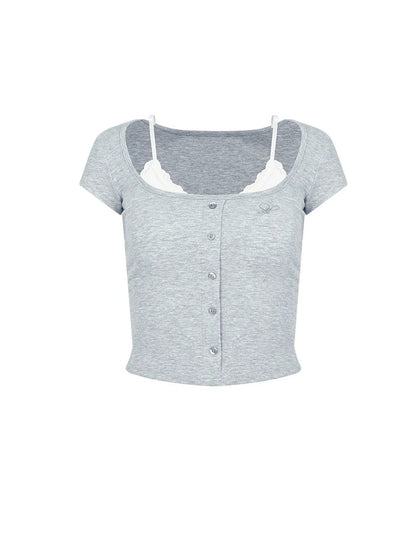 Lace Patchwork T-shirt
