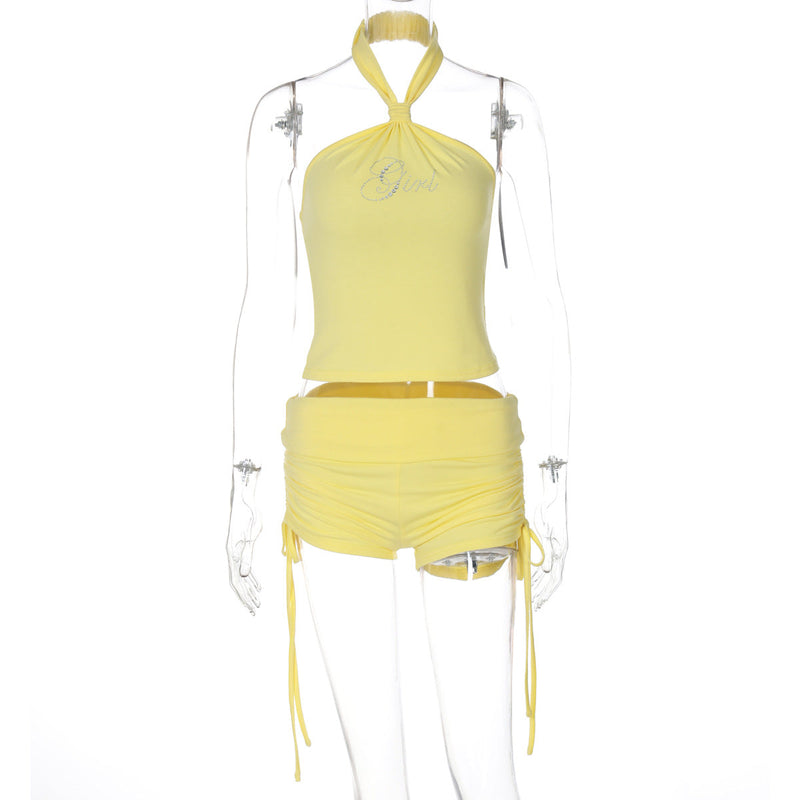 Lucy Halter Top & Shorts Set