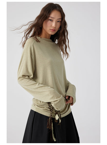 Straight Neck T-shirt
