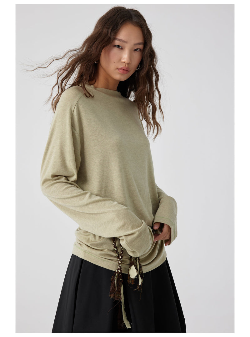 Straight Neck T-shirt