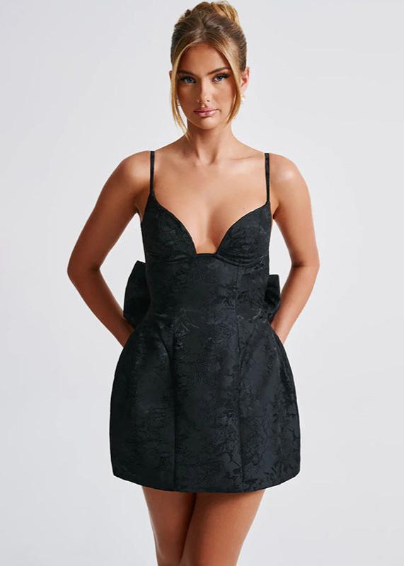 Ivory Bow-back Mini Dress