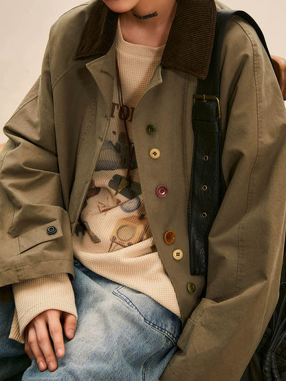 Octopusme -inspired Oversized Coat - Multi-color