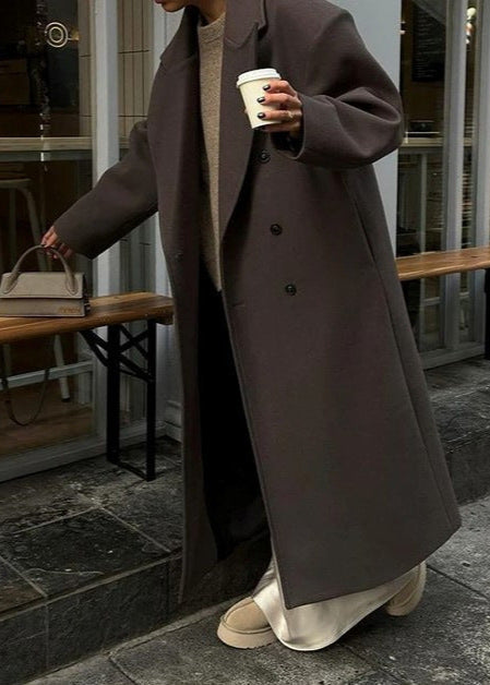 Victoria - Double-breasted Wool Overcoat