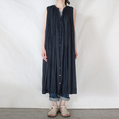 French Pleating Dress Summer Western Paris Yarn Loose Large Dress a Line Dress Can Be Used As Blouse