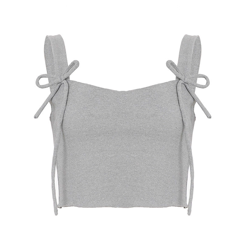 Kaeleigh Waffle Bows Shorts Set