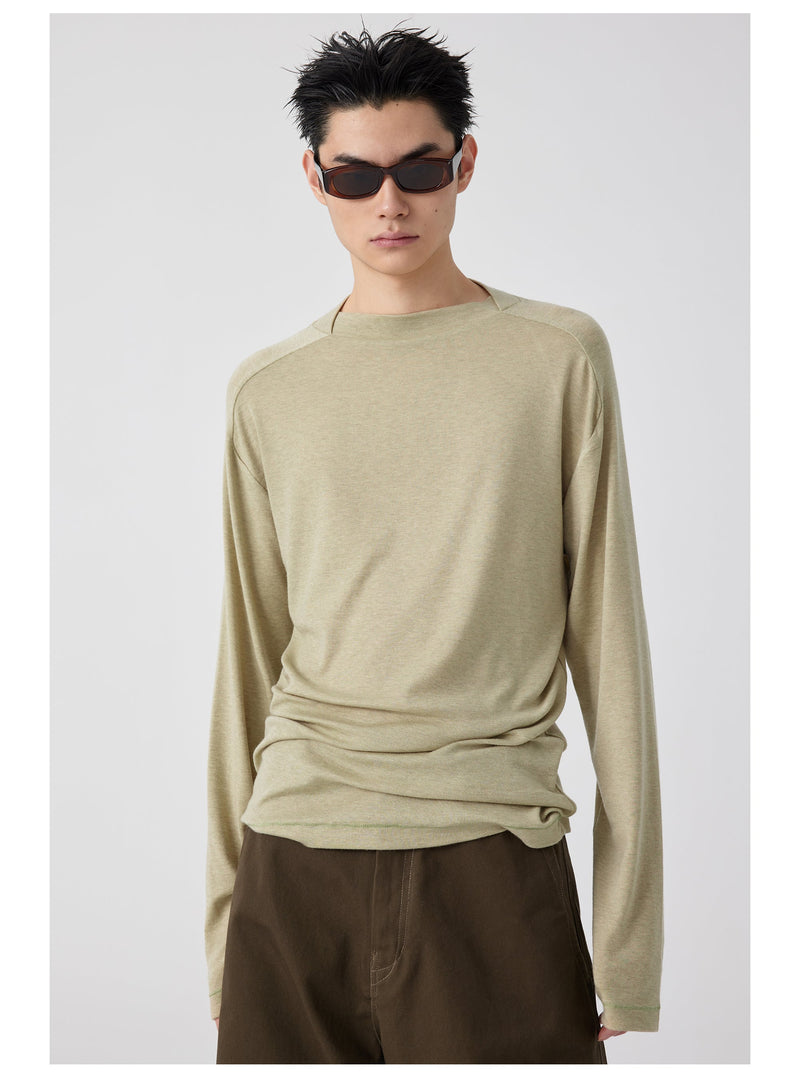 Straight Neck T-shirt