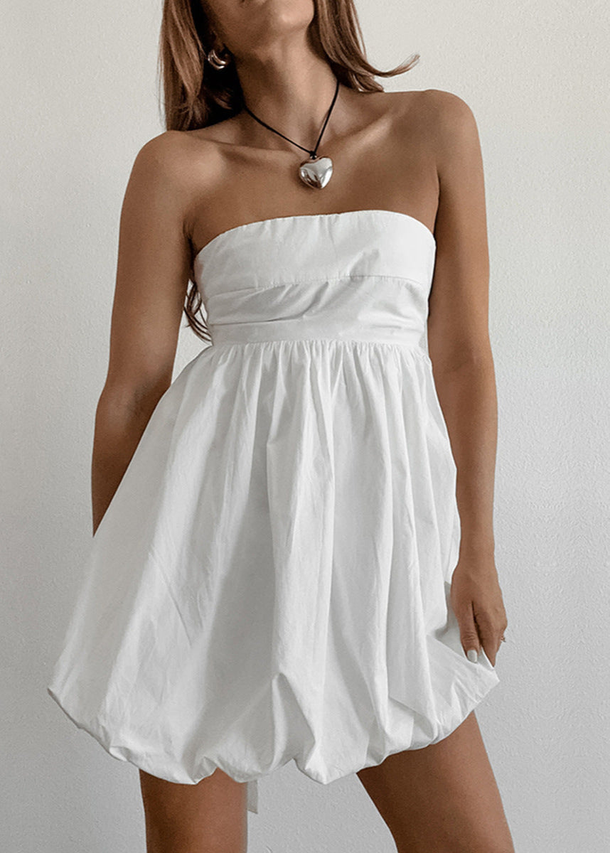 Celeste - Bubble Hem Mini Dress