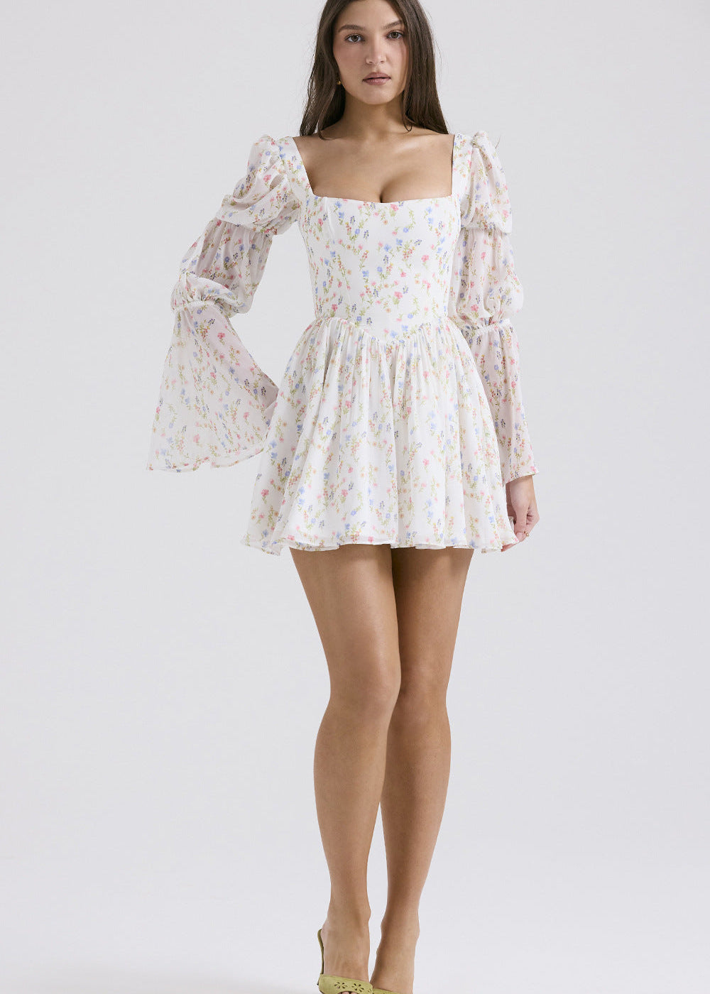 Liliane - Puff Sleeve Mini Dress