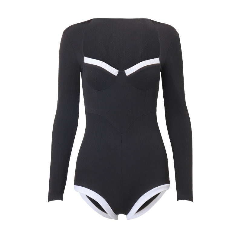 Clothing Autumn Slim Waist Long Sleeve Jumpsuit
