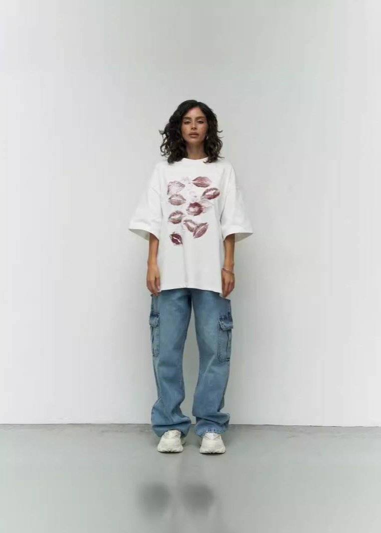 Lip Imprint Oversized T-shirt