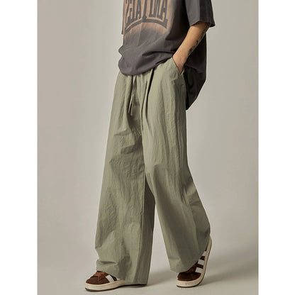 Olive Wide Leg Relaxed Pants