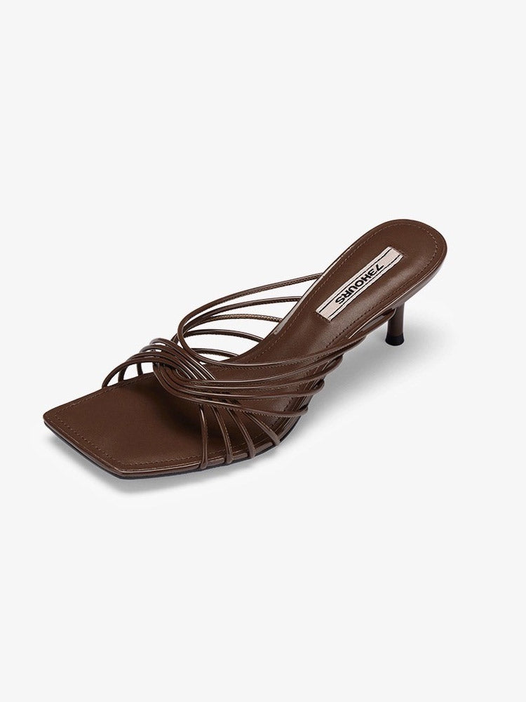 Simple Roman Shoes With Thin Straps