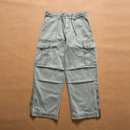 Gray Utility Cargo Pants