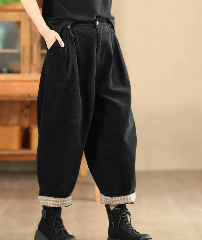 Summer Linen Button Harem Pants G189