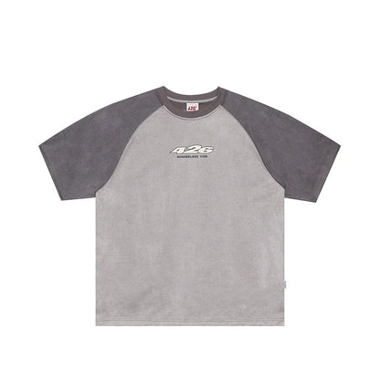 Summer T-shirt in Faux Suede Fabric