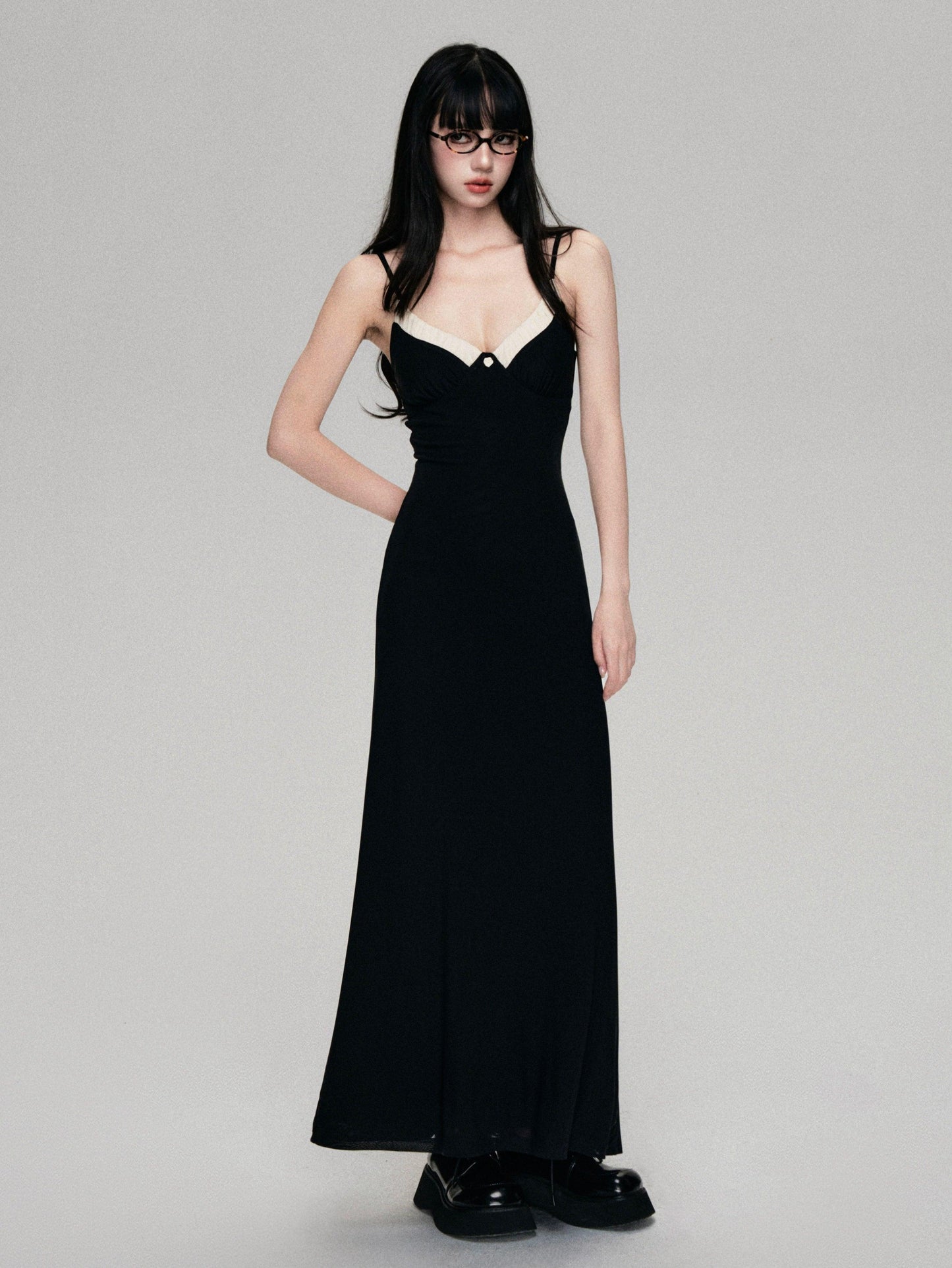 Luluswings Sweetheart Contrast Trim Bodycon Dress - Evening Gown