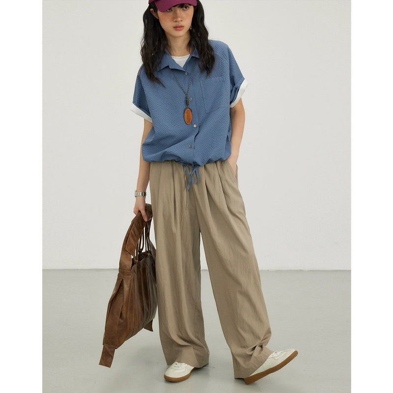 Octopusme Relaxed Fit Wide-leg Pants