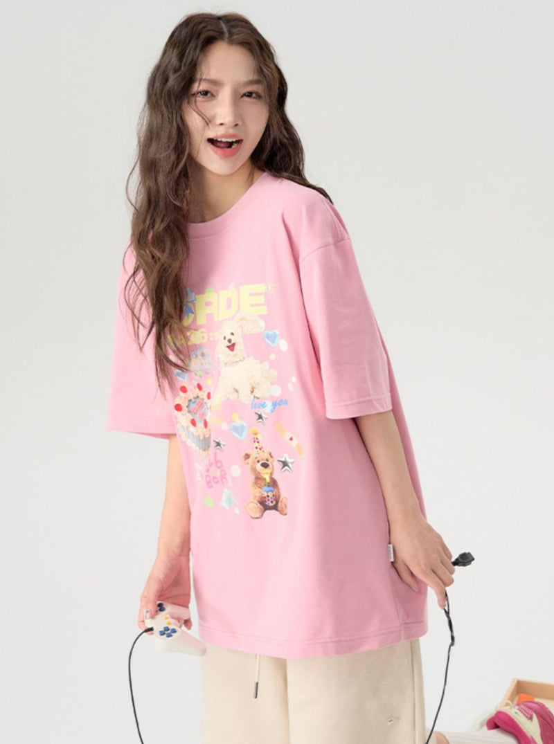 Assorted Cake Pattern T-shirt