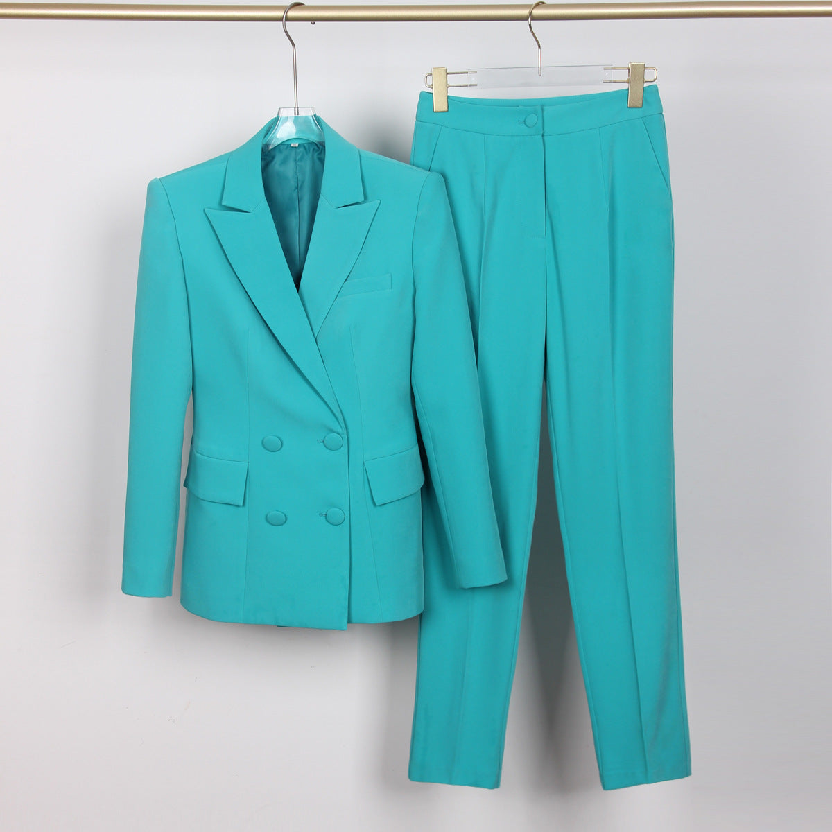 Office Business Plus Bra Pants Blazer Suit Set