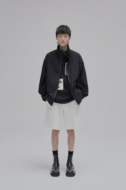 Lace-up Straight Full/short Pants