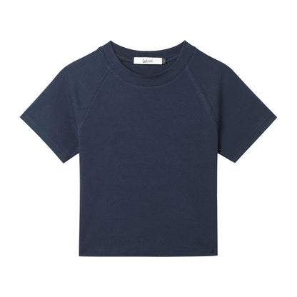 Color Regular Shoulder Short Sleeve T-shirt