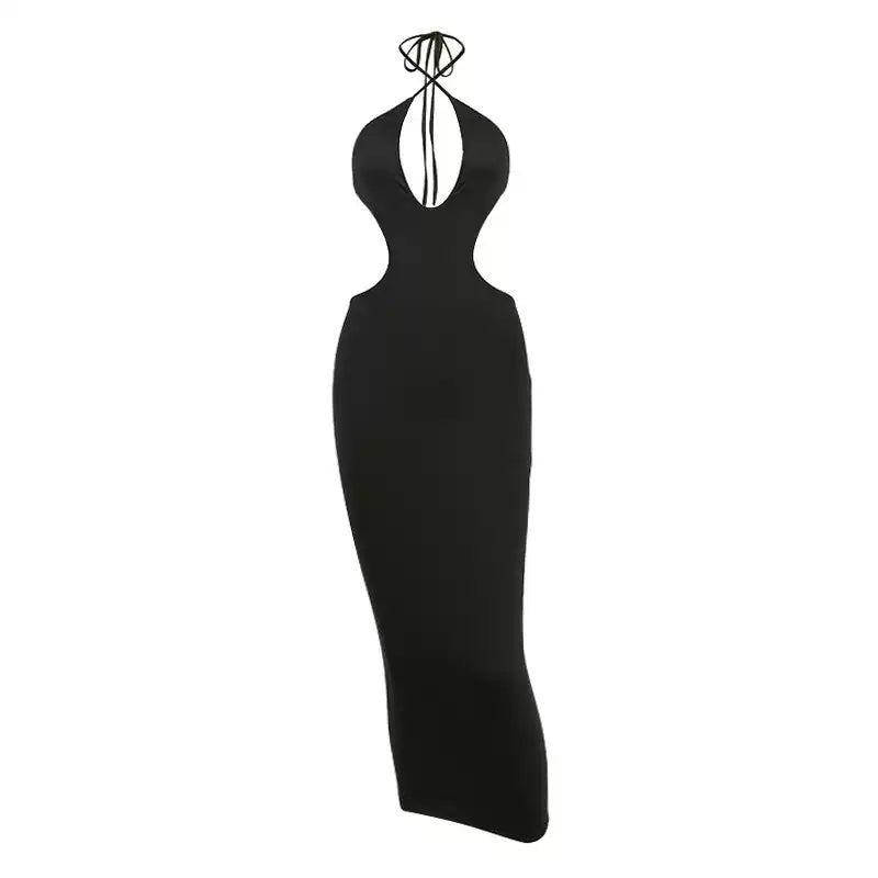 Roxanne Halter Cut-out Maxi Dress