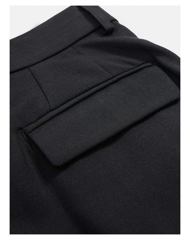 Dramatic Noir Wide-leg Palazzo Pants